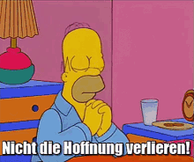 Homer Betet GIF - Hoffnung Beten Homer Simpson GIFs