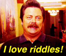 Ron Swanson Riddles GIF - Ron Swanson Riddles Puzzles GIFs