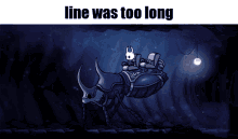hollow knight stag beetle line was too long