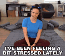 Ive Been Feeling A Bit Stressed Lately Cristine Raquel Rotenberg GIF - Ive Been Feeling A Bit Stressed Lately Cristine Raquel Rotenberg Simply Nailogical GIFs