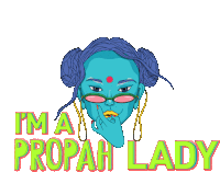 Propah Propah Lady Sticker - Propah Propah Lady Puma Stickers
