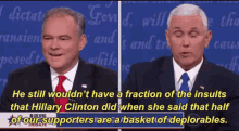 Insults GIF - Vp Debate Tim Kaine Mikep Pence GIFs