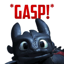 gasp shocked dragon sticker gif how to train your dragon the hidden world