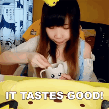 It Tastes Good Xiaorishu GIF - It Tastes Good Xiaorishu This Is Good GIFs