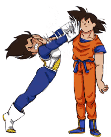 Goku Vegeta GIF - Goku Vegeta Fight GIFs