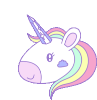 Wink Unicorn Sticker - Wink Unicorn Pastel Stickers