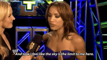 Sasha Banks Sky Is The Limit GIF - Sasha Banks Sky Is The Limit Renee Young GIFs