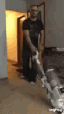 vacuum cleaning man vacuum cleaning man