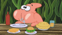 Patrick Derp GIF - Spongebob Squarepants Patrick Star Eat GIFs