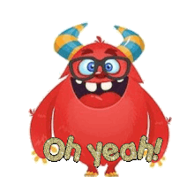 Oh Yeah Gif Animated Monster Stickers Sticker - Oh Yeah Gif Oh Yeah Animated Monster Stickers Stickers