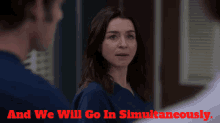 Greys Anatomy Amelia Shepherd GIF - Greys Anatomy Amelia Shepherd And We Will Go In Simultaneously GIFs