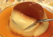 Pudim GIF - Leche Flan Pudding Food GIFs