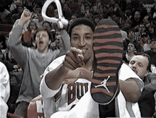 look at this scottie pippen pip chicago bulls the last dance