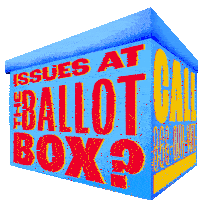 Issues At The Ballot Box Polling Sticker - Issues At The Ballot Box Ballot Box Ballot Stickers
