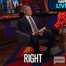 Right Andy Cohen GIF - Right Andy Cohen Watch What Happens Live With Andy Cohen GIFs