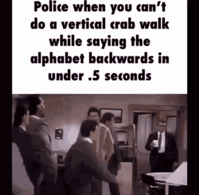 Crab Walk Seinfeld GIF Crab Walk Seinfeld Police Shoot Discover