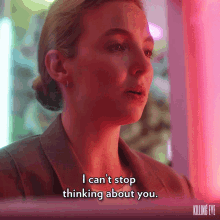 I Cant Stop Thinking About You Jodie Comer GIF - I Cant Stop Thinking About You Jodie Comer Villanelle GIFs