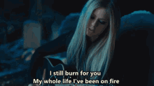 Avril Lavigne Modsun GIF - Avril Lavigne Modsun Flames GIFs
