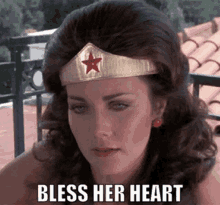 Bless Her Heart Wonder Woman GIF - Bless Her Heart Wonder Woman Poor Thing GIFs