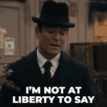 Im Not At Liberty To Say William Murdoch GIF - Im Not At Liberty To Say William Murdoch Murdoch Mysteries GIFs