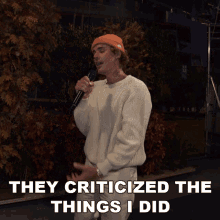They Criticized The Things I Did Justin Bieber GIF - They Criticized The Things I Did Justin Bieber Lonely Song GIFs