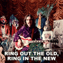 Ring Out The Old Ring In The New George Harrison GIF - Ring Out The Old Ring In The New George Harrison Ding Dong Ding Dong Song GIFs