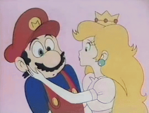 Mario And Peach Kiss
