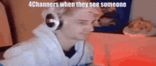 4channers When They See Someone Headphones GIF - 4channers When They See Someone Headphones Streamer GIFs