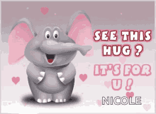 Hugs Hug For You GIF - Hugs Hug For You Elephant GIFs