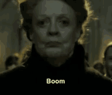 Boom GIF - Harry Potter Professor Mc Gonagall Maggie Smith GIFs