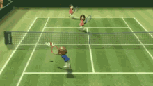 no u wii tennis back and forth wii sports
