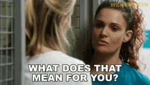 What Does That Mean For You Bea Smith GIF - What Does That Mean For You Bea Smith Wentworth Whats That Suppose To Mean For You GIFs