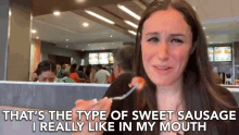 Thats The Type Of Sweet Sausage I Really Like In My Mouth Eating GIF - Thats The Type Of Sweet Sausage I Really Like In My Mouth Sausage Eating GIFs