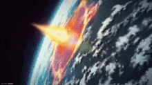 地球爆発 破壊　終わり　宇宙 GIF - Asteroid Meteor Earth Explode GIFs