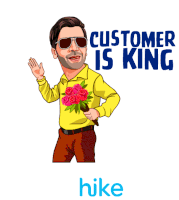 Custome Is King ग्राहकराजाहै Sticker - Custome Is King ग्राहकराजाहै लहराताहुआहाथ Stickers
