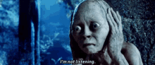gollum lord of the rings not listening covers ears