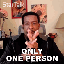 Only One Person Chuck Nice GIF - Only One Person Chuck Nice Startalk GIFs