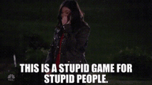 Superstore Amy Sosa GIF - Superstore Amy Sosa This Is A Stupid Game For Stupid People GIFs