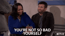 Youre Not So Bad Yourself You Too GIF - Youre Not So Bad Yourself You Too Same To You GIFs