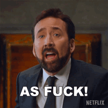 As Fuck Nicolas Cage GIF - As Fuck Nicolas Cage History Of Swear Words GIFs