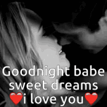 good night babe i love you heart kiss