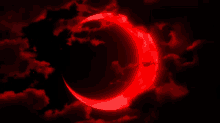 Red Cresent Moon GIF - Red Cresent Moon Fire GIFs