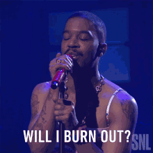 Will I Burn Out Kid Cudi GIF - Will I Burn Out Kid Cudi Saturday Night Live GIFs