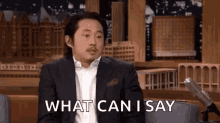 Steven Yeun I Dont Know GIF - Steven Yeun I Dont Know What Can I Say GIFs