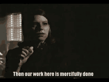 The Pretender Our Work Is Mercifully Done GIF - The Pretender Our Work Is Mercifully Done Miss Parker GIFs