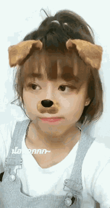 bnk48 panda bnk48 dog filter selfie