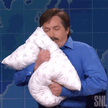 Hugging My Pillow Mike Lindell GIF - Hugging My Pillow Mike Lindell Saturday Night Live GIFs