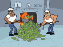 Money Fireplace GIF - Money Fireplace Spending GIFs