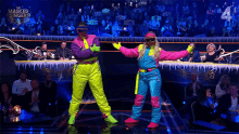 High Five The Masked Singer GIF - High Five The Masked Singer Chest Bump GIFs