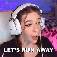 Lets Run Away Hannah GIF - Lets Run Away Hannah Lets Get Away GIFs